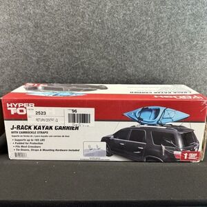 Hyper Tough J-Rack Kayak Carrier w/ Straps New Open Box Rooftop Mount Carrier